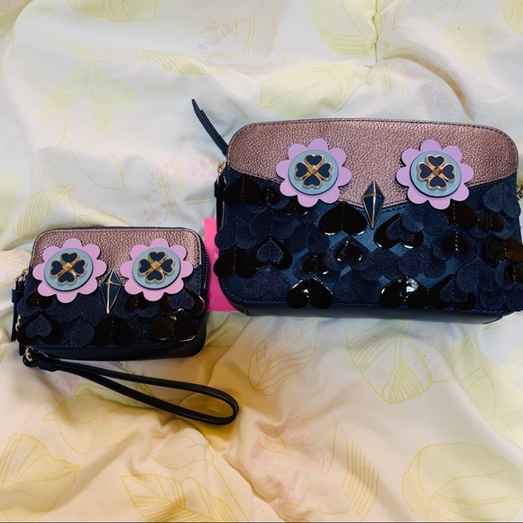 💕 Bundle 💕 Kate Spade Owl Crossbody + Wallet New - Picture 2 of 6